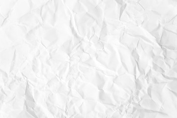 Paper texture Crumpled White.Top view.