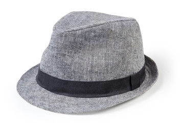 Lightweight cotton men's hat in fedora style