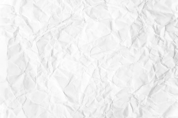 Paper texture Crumpled White.Top view.