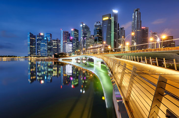 Singapore skyline with skyscraper - Asia