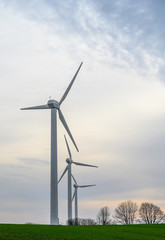 Fototapeta premium Windkraftanlagen in Schleswig-Holstein