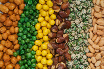 nuts or mix nuts on a background new.