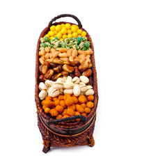 nuts or mix nuts on a background new.