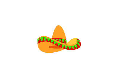 Sombrero hat logo icon design illustration