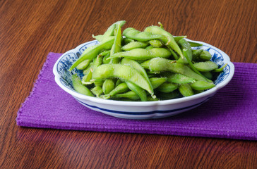 bean or Green Japanese Soybean on a background new.