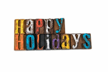 Happy Holidays. End of week, Friday and holidays, abstract background
