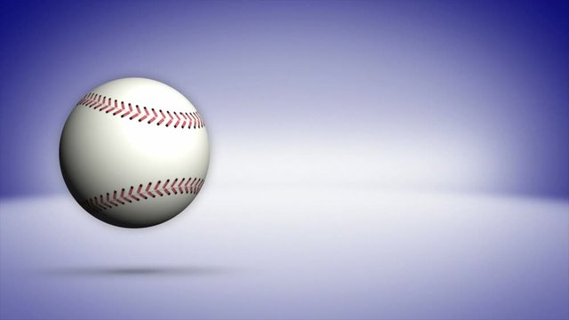 Baseball Ball Animation Background, Rendering, Loop, 4k