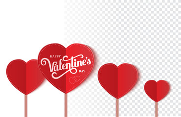 Background with hearts for wedding or for Valentine s day greeting card. Hearts on a transparent background, easily use on any background.