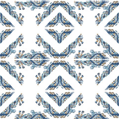 Geometric pattern etnic indian ornamental on color background. Navajo motif texture ornate  design for surface print. Home decor.