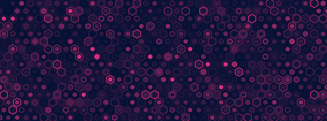 Honeycomb illustration. Futuristic technology wallpaper.