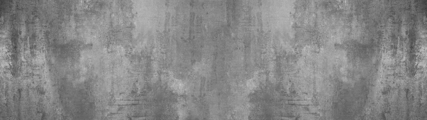 Fotobehang Betonbehang zwart grijs antraciet steen beton textuur achtergrond panorama banner long