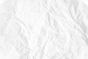 Paper texture Crumpled White.Top view.