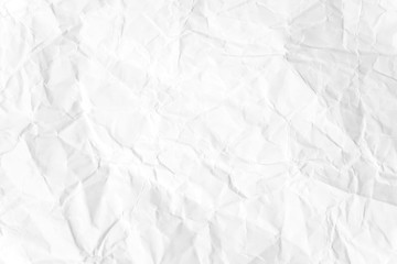 Paper texture Crumpled White.Top view.