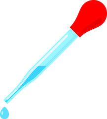 スポイトと落ちるしずく