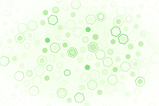 Technological honeycomb illustration. Futuristic technology background with hexagons. © flexelf