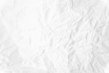 Paper texture Crumpled White.Top view.