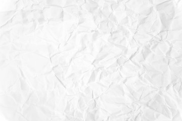 Paper texture Crumpled White.Top view.