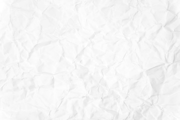 Paper texture Crumpled White.Top view.