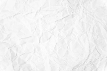 Paper texture Crumpled White.Top view.