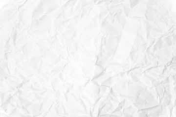 Paper texture Crumpled White.Top view.