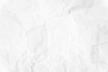 Paper texture Crumpled White.Top view.