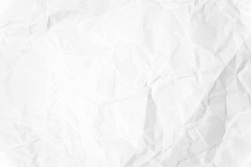 Fototapeta premium Paper texture Crumpled White.Top view.