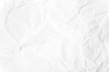 Paper texture Crumpled White.Top view.
