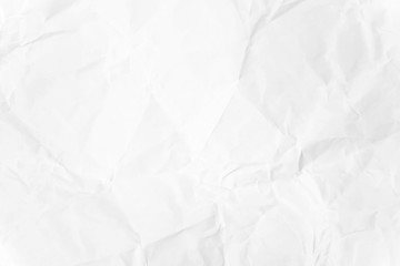 Paper texture Crumpled White.Top view.
