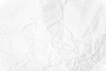 Paper texture Crumpled White.Top view.