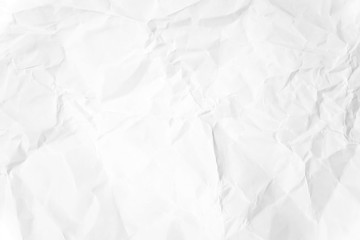 Paper texture Crumpled White.Top view.