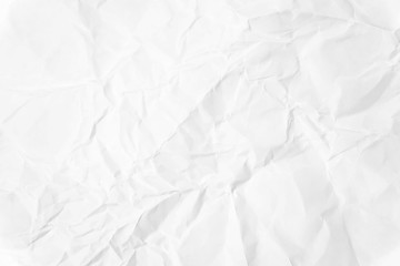 Paper texture Crumpled White.Top view.
