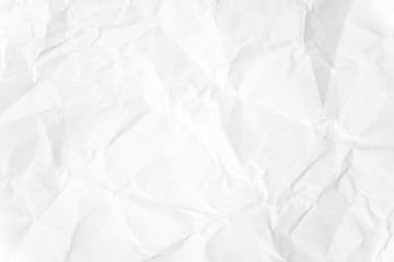 Paper texture Crumpled White.Top view.