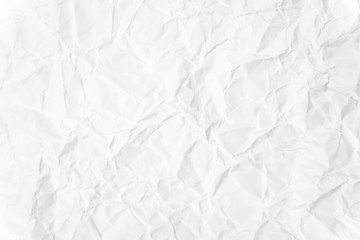 Paper texture Crumpled White.Top view.