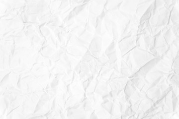 Paper texture Crumpled White.Top view.