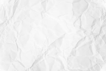 Paper texture Crumpled White.Top view.