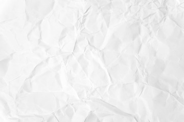 Paper texture Crumpled White.Top view.