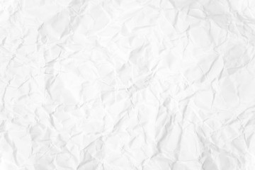 Paper texture Crumpled White.Top view.