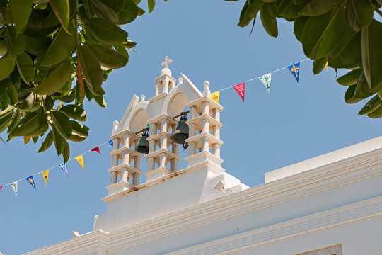 Vorbereitung eines religi&ouml;sen Festes bei der Kirche Panagia Ekatontapyliani, Insel Paros, Griechenland