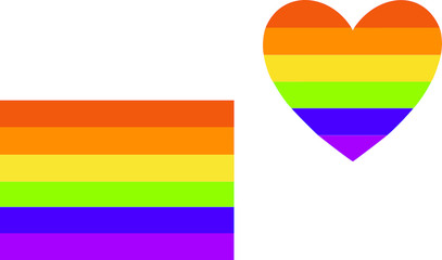 LGBT symbolism, rainbow flag, good as you, vector