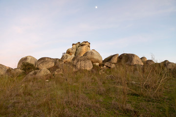  Los Barruecos natural environment dominated by large granite bowling