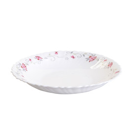 plate or hand painted plate on a background new.