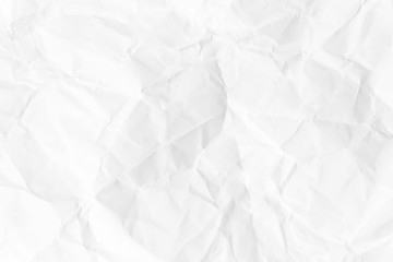 Paper texture Crumpled White.Top view.