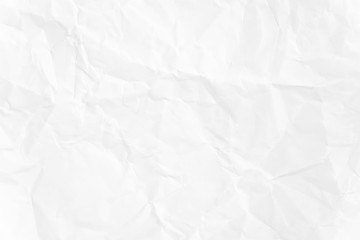 Paper texture Crumpled White.Top view.