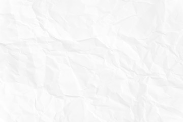 Paper texture Crumpled White.Top view.