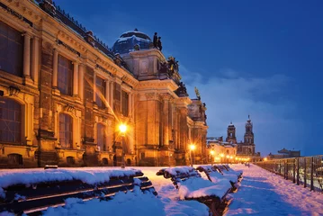 Dresden Brühlsche Terrasse im Winter © Torsten Lohse