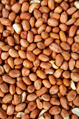 raw peanut background, nut close up