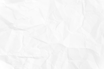 Paper texture Crumpled White.Top view.