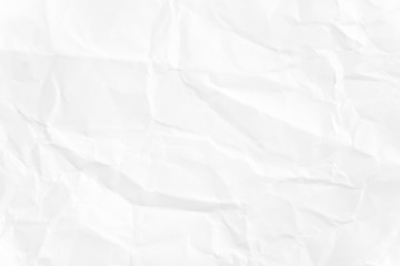 Paper texture Crumpled White.Top view.