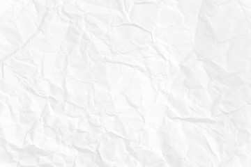 Paper texture Crumpled White.Top view.