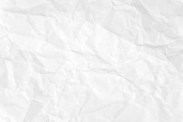 Paper texture Crumpled White.Top view.